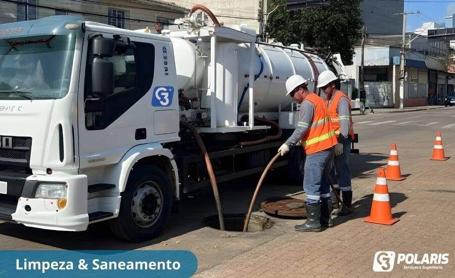 Limpeza com Hidrojateamento